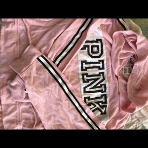 Pink Crop Pull Over Sweater